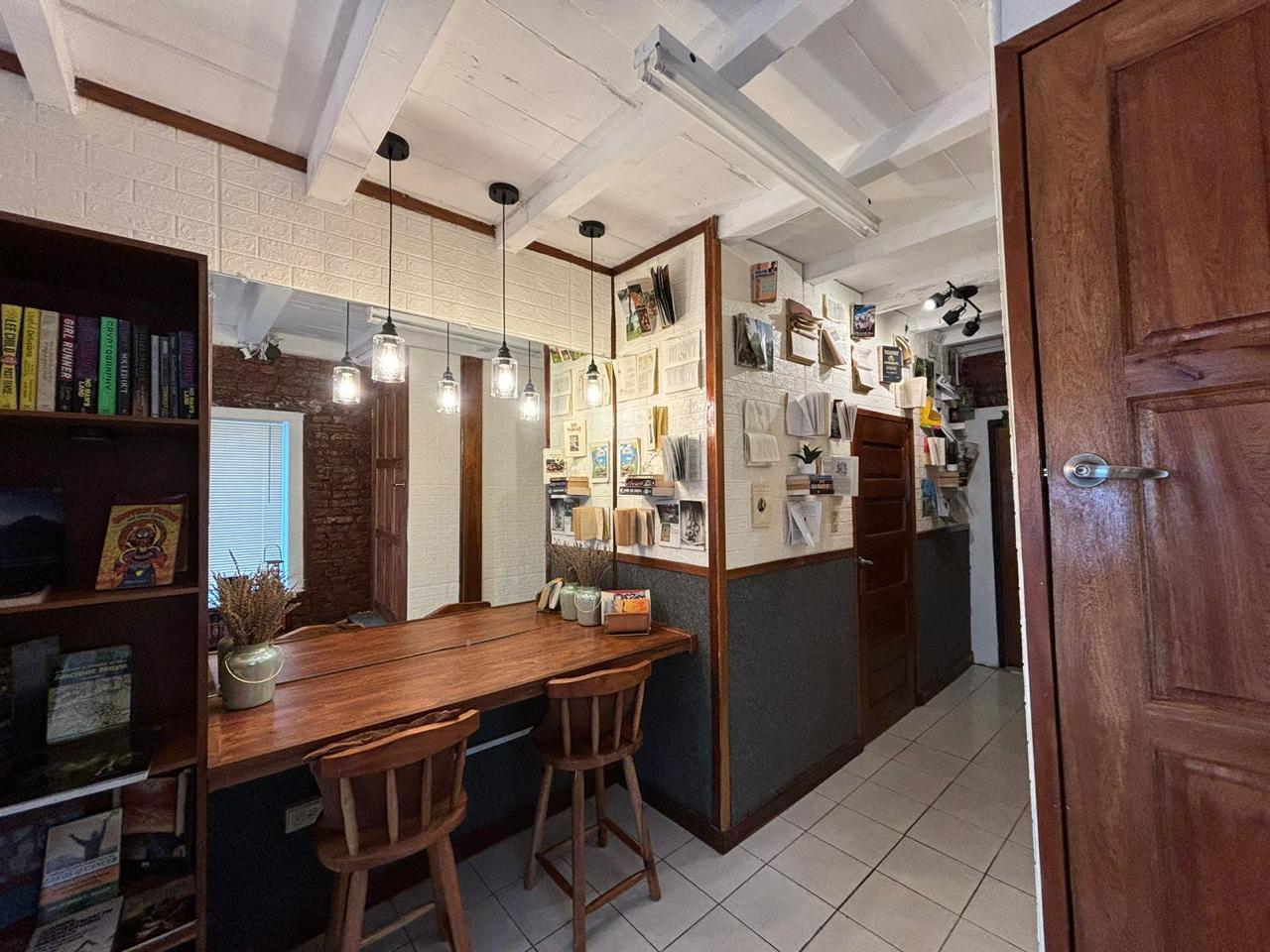 Historic interior room at Bricks & Books Belize