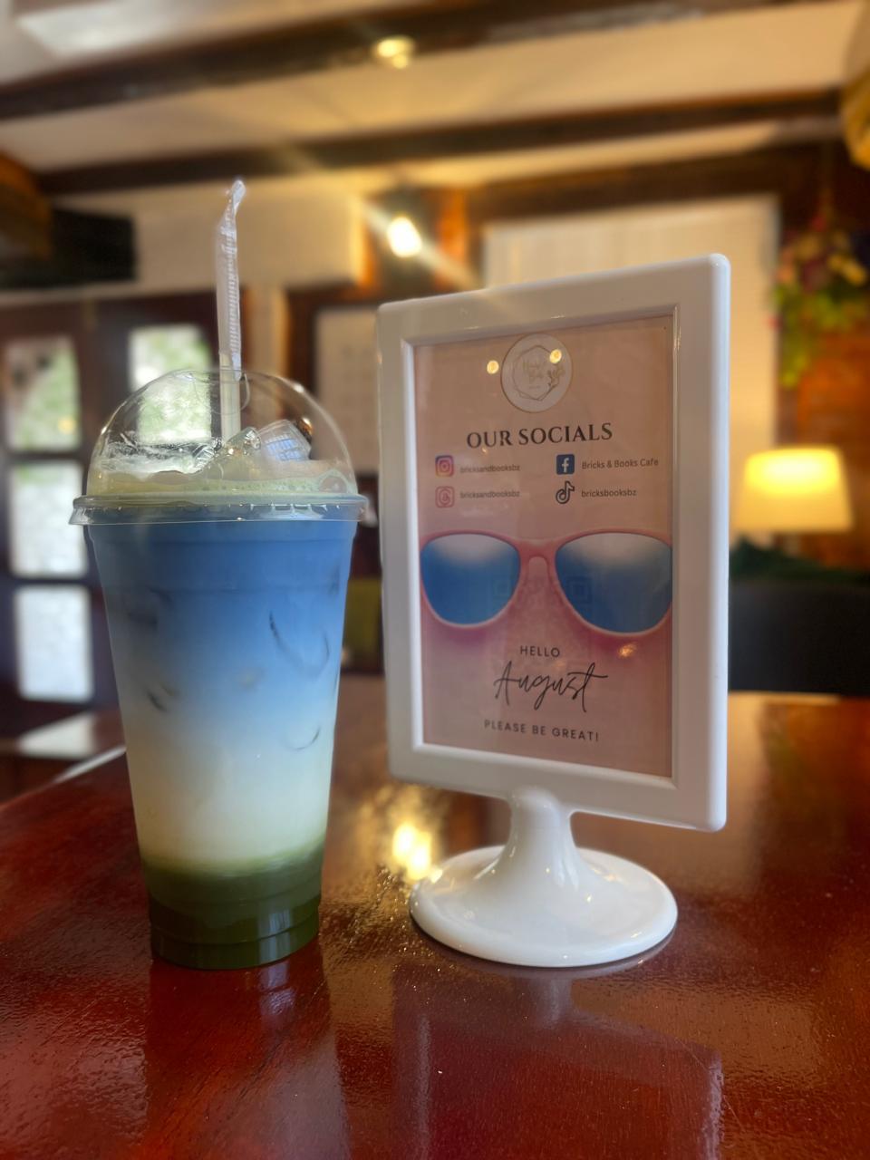 Butterfly Matcha Latte